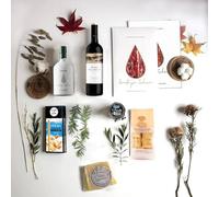 Cesta Gourmet Picoteo | Cesta Regalo | 100% Ibéricos | Aceite de Oliva premium | Vino Tinto | Paté de Perdíz | Sticks