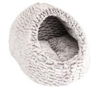 Cesta Iglu Snoozzy Flamingo Gris Negro De Peluche 40x40x20 Cm Para Gatos Perros