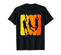 Cesta Juego Deportes Baller Retro Sunset Paint Baloncesto Camiseta