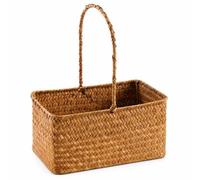 Cesta Junco Marino Ligera Recipiente, Grande Rectangular