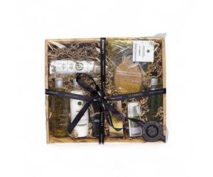 Cesta La Chinata Mediana Set Belleza Mujer | Gel de Ducha, Body Milk, Champu, Limpiador Facial, Tonico Facial, Serum Facial, Contorno de Ojos, Esponja Exfoliante Corporal | Regalos Mujer