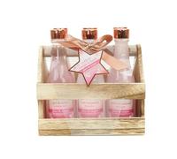 Cesta madera 6 botellas - Rose Gold Edition