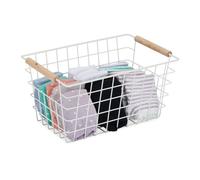 Cesta metalica rejilla cesto metálico organizador decorativo apilable ligero