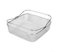 Cesta multifunción de acero inoxidable para freidora de aire de 5 8 cuartos y 6 cuartos de galón, ideal para freír, cocinar al vapor y más