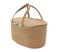 Cesta organizador para bebé - portátil de gran capacidad | Organizador de almacenamiento para mesa cambiadora, para viaje al aire libre, coche, baño, mesita de noche, picnic, padre niño fi