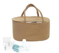 Cesta organizadora de bebé, multifuncional, portátil, grande, organizadora de pañales para guardería, para viajes, al aire libre, picnic, camping, hospital, padres, niños, niñas, toallitas