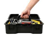Cesta organizadora de limpieza, organizador multiusos portátil con asa, herramienta de limpieza para coche, para baño, dormitorio, lavandería, cocina, casa, jardín, coche, camping, dormitorio
