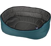 Cesta ovalada de 75 x 57 cm, color gris