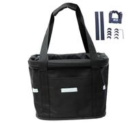 Cesta para bicicleta, 10 kg, plegable, con rodamiento resistente, para perros, extraíble para manillar, lavable a máquina, manillar frontal plegable