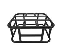 Cesta para bicicleta, cesta para portaequipajes, cesta extraíble para bicicleta, cesta de hierro estable, cesta para accesorios de bicicleta, 16 agujeros de fijación, capacidad de carga de 15 kg, para