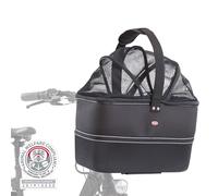 Cesta para bicicleta para perros 41 × 47 × 29 cm negra