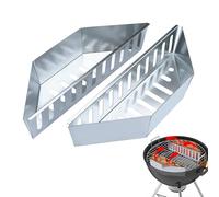 Cesta para Carbón Vegetal - Bandeja de 2 Piezas de Uso Intenso y Resistente a Altas Temperaturas,Bandeja De Carbón Para Barbacoa | para Barbacoa, Camping, al Aire Libre, Picnic, Cocina, Jardín y Chime