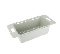 Cesta para congelador horizontal con asa |Contenedor de almacenamiento ajustable expandible para congeladores profundos |Se adapta a anchos de 15,7 a 20,5 pulgadas |Organizar (Green)
