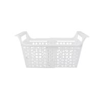 Cesta para congelador, organizador para congelador, contenedor, ampliable, polipropileno, carga pesada, con asa, congelador, accesorios para la cocina (S 20 cm)