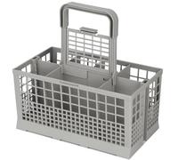 Cesta Para Cubiertos De Lavavajillas En Gris Con Mango Desmontable Universal
