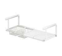 Cesta para estante debajo del escritorio, organizador de armario de cocina, estante de almacenamiento de metal para armario, despensa, estudio, baño, , dormitorio, organizador colgante para