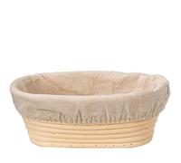 Cesta Para Fermentar Pan Cesta de fermentación de mimbre for pan Natural, ovalada/círculo/triángulo, herramienta de cocina, 1 unidad(Oval 15X8X5cm)