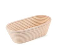 Cesta para fermentar pan, Tamaños múltiples del color de madera las cestas prueba pan la rota(Oval 21X15X8cm)