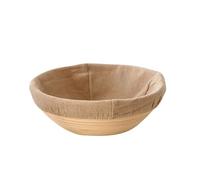 Cesta para fermentar pan, Tamaños múltiples del color de madera las cestas prueba pan la rota(Round-18x8cm)