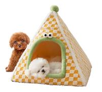 Cesta para gatos cerrada, caverna para perros, casa cálida y segura para mascotas en invierno, para pequeñas razas y razas medianas para exteriores e interiores