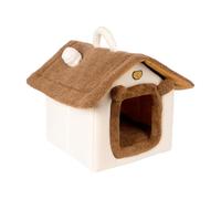 Cesta para Gatos con Forma de Cueva cómoda con cálido para la casa | caseta Interior para Gatos | para Uso Exterior en casa, Viajes en la habitación y en el balcón