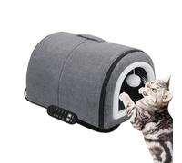 Cesta para Gatos Cubierta | Casa de Gatos climatizada para Interior - extraíble Lavable semicerrado cálido Control de Temperatura para Invierno al Aire Libre para Mascotas pequeñas