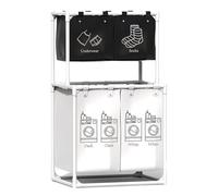 Cesta para la colada ordenada, cesta para la colada | Cesto para la ropa con compartimentos para organizar una de ropa alta y ligera para el hogar, organización