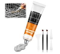 Cesta para lavavajillas para reparación de óxido, 50 ml, para lavavajillas, gris, sellador, resistente al agua, inoxidable, resistente a altas temperaturas, para reparar la cesta del lavavajillas