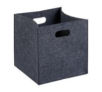 Cesta para leña bolsa de fieltro 23 L 270 g cesta de almacenaje cesta plegable