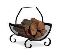 Cesta para leña leñero decorativo cesto de almacenamiento 2,2 kg 40 cm ligero