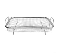Cesta para parrilla de barbacoa de acero inoxidable resistente, red de malla fina para alimentos pequeños, estante portátil para cocinar al aire libre con asa