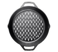 Cesta para parrilla de hierro fundido con doble asa de 12"" de Lodge