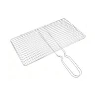 Cesta para parrilla - Red plegable con asa | Cesta de parrilla de acero inoxidable para verduras | Para hombre, papá marido, cumpleaños, cocina al aire libre, barbacoa, carne, pescado, gambas