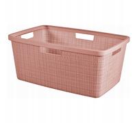 Cesta para planchar Curver Yute 46L, rosa en polvo