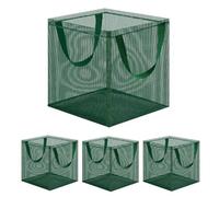 Cesta para plantas acuáticas | Cesta plegable de malla reutilizable para plantas, contenedor de cultivo de lirios con asas, para acuario, agua, jardín, piscina, y tierra
