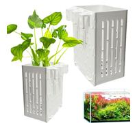 Cesta para Plantas De Acuario - Maceta para Plantas Acuáticas, Acuario | Paquete De 2 Cestas para Plantas De Acuario, Decoraciones para Acuarios, Vasos para Plantas para Helecho Acuático, Lechuga