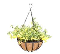Cesta para plantas de techo, soporte para macetas colgantes, cesta decorativa para interiores y exteriores, maceta colgante tejida con forro, decoración del hogar, jardín, patio, balcón, porche