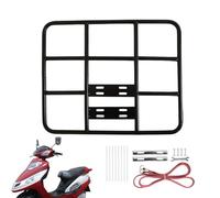 Cesta para portabicicletas: portaequipajes trasero ajustable, diseño de gran capacidad, estructura de metal resistente, característica de cola larga de fácil instalación | accesorio de bicicleta para