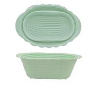 Cesta para prueba de pan: material de silicona de alimenticio, tazón para hornear de madre, suministros para hacer pan | Cesta de fermentación adecuada para harina, agua, sal y levadura.