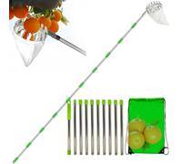 Cesta para recoger frutas: poste telescópico extensible, recolector de frutas de gran altitud, herramienta de portátil, recolección de cítricos, de peras, recolector de melocotones