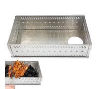 Cesta para rocas para sauna, resistente al calor, soporte de acero | Contenedor de piedra para exteriores, marco duradero portátil para casa, cabaña, spa, apartamento, casa, resort, camping, retiro
