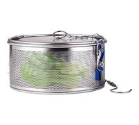 Cesta para salmuera - Acero inoxidable, soporte para colador de condimentos de malla de 20x10cm/18x10cm, recipiente para infusión de | Perfecto para carne, salmuera, adobo, filtrado, preparaci