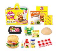 Cesta pequeña de Slime Mart(Burger) de ZURU, Juguete de Compuesto de Baba, Manualidades para niños y Adultos, Kit para Preparar Baba Blanda - Kit de Baba para niñas de 6 a 10 años