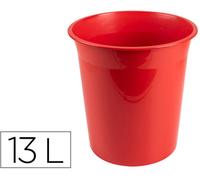 Cesta plástica roja opaca Q-Connect 13 litros - Q-CONNECT