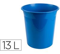 Cesta Plastico Azul Opaco 13 Litros