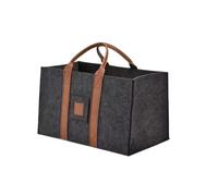 Cesta plegable de fieltro for chimenea, bolsa madera resistente con asas for jardín, Patio, cobertizo, Camping, Picnic, portador leña grande Para LeñA