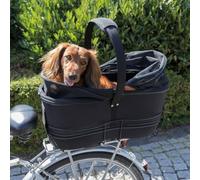 Cesta para bicicleta de perro Long para portaequipajes 29 × 49 × 60 cm negra