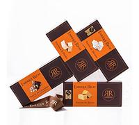 Cesta Regalo Enrique Rech - Pack de 4 Turrones Artesanos de 150g - Turrón Jijona, Alicante, Chocolate con Almendras, Turrón a la Piedra - Cesta de Navidad con Turrones Premium