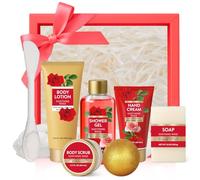 Cesta Regalo Spa de 8 Piezas para Mujer, Rosa Set de Baño y Cuerpo para Ella, Esposa, Novia, Mamá, Cesta de Autocuidado con Brocha para Mascarilla Facial, Regalos de Cumpleaños y Navidad para Mujer