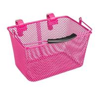 Cesta segura para bicicleta, almacenamiento de manillar delantero, almacenamiento de 12 pulgadas con malla, organizador de metal de acero, estilo clásico de equitación, almacenamiento de ciclismo para